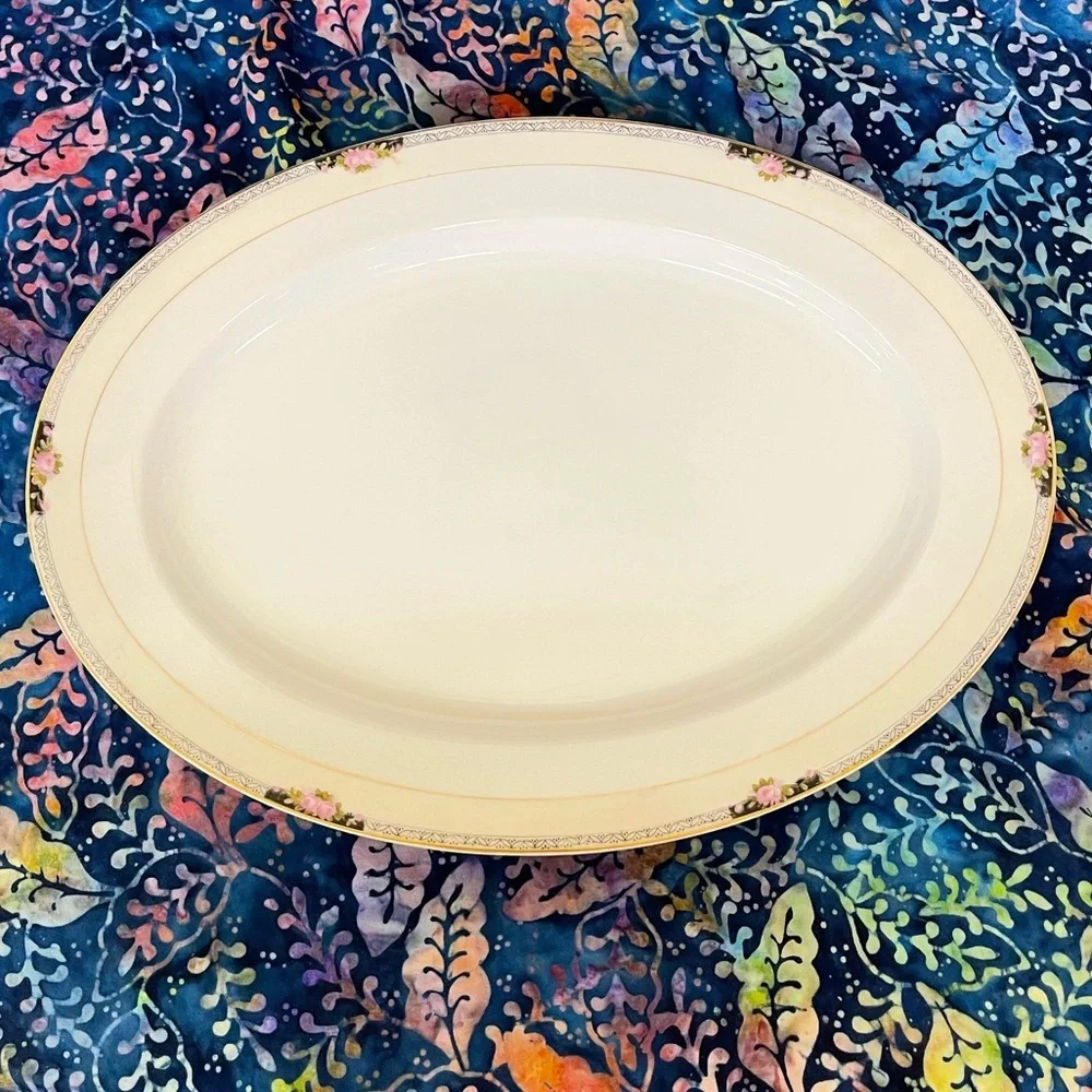 Vintage Noritake Gold trim serving platter